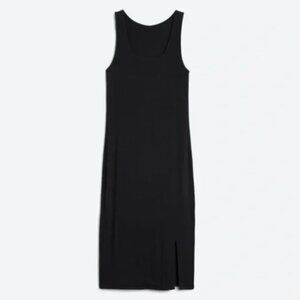 Goldray Tamara Square Neck Ribbed Bodycon Midi Dress Size XS